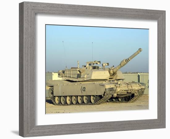 M1 Abram Tank at Camp Warhorse-Stocktrek Images-Framed Photographic Print