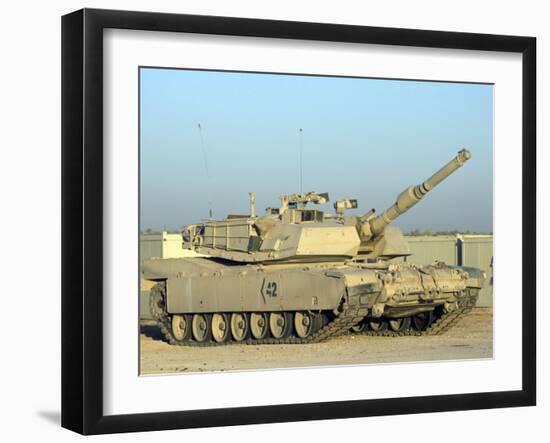 M1 Abram Tank at Camp Warhorse-Stocktrek Images-Framed Photographic Print