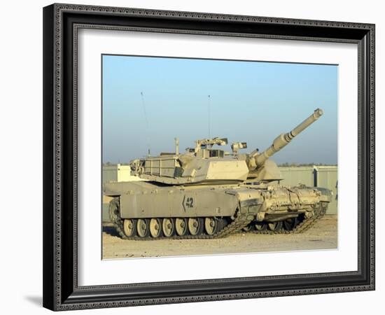 M1 Abram Tank at Camp Warhorse-Stocktrek Images-Framed Photographic Print