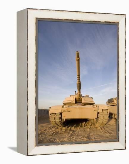 M1 Abrams Tank at Camp Warhorse-Stocktrek Images-Framed Premier Image Canvas