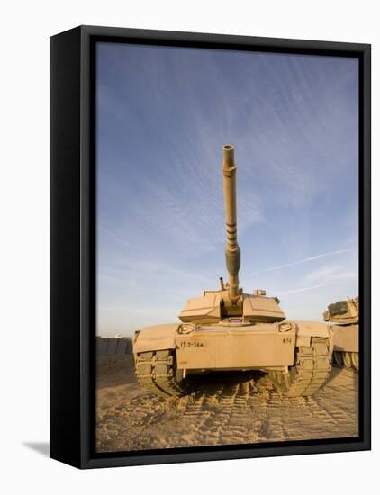 M1 Abrams Tank at Camp Warhorse-Stocktrek Images-Framed Premier Image Canvas