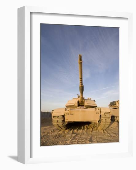 M1 Abrams Tank at Camp Warhorse-Stocktrek Images-Framed Photographic Print