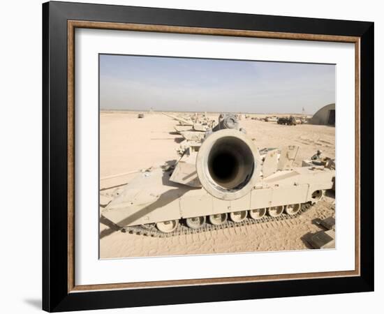 M1 Abrams Tank at Camp Warhorse-Stocktrek Images-Framed Photographic Print