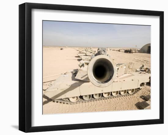 M1 Abrams Tank at Camp Warhorse-Stocktrek Images-Framed Photographic Print