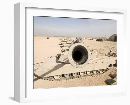 M1 Abrams Tank at Camp Warhorse-Stocktrek Images-Framed Photographic Print