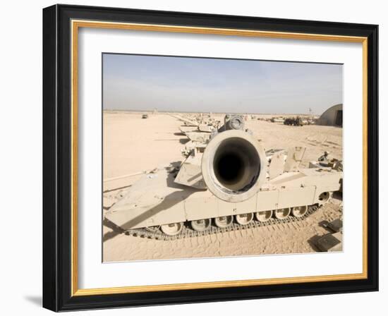 M1 Abrams Tank at Camp Warhorse-Stocktrek Images-Framed Photographic Print