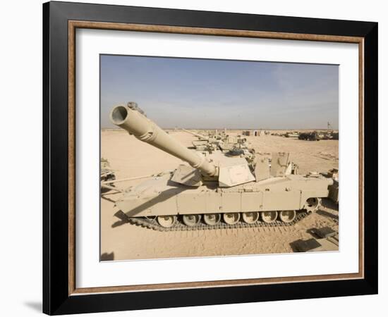 M1 Abrams Tank at Camp Warhorse-Stocktrek Images-Framed Photographic Print