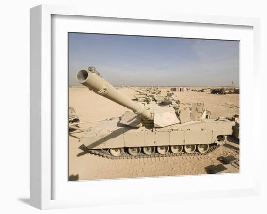 M1 Abrams Tank at Camp Warhorse-Stocktrek Images-Framed Photographic Print