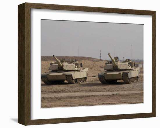 M1 Abrams Tank at Camp Warhorse-Stocktrek Images-Framed Photographic Print