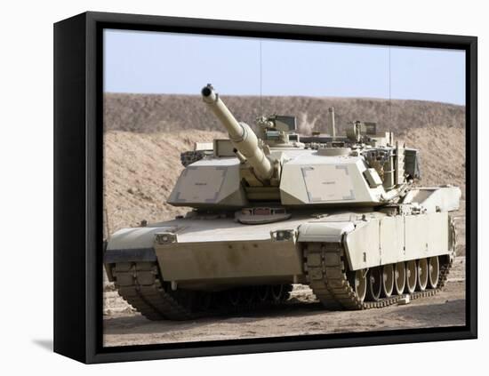 M1 Abrams Tank at Camp Warhorse-Stocktrek Images-Framed Premier Image Canvas