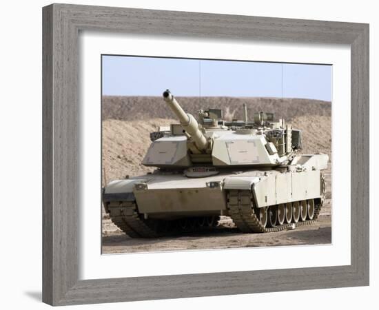 M1 Abrams Tank at Camp Warhorse-Stocktrek Images-Framed Photographic Print