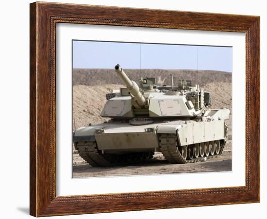 M1 Abrams Tank at Camp Warhorse-Stocktrek Images-Framed Photographic Print