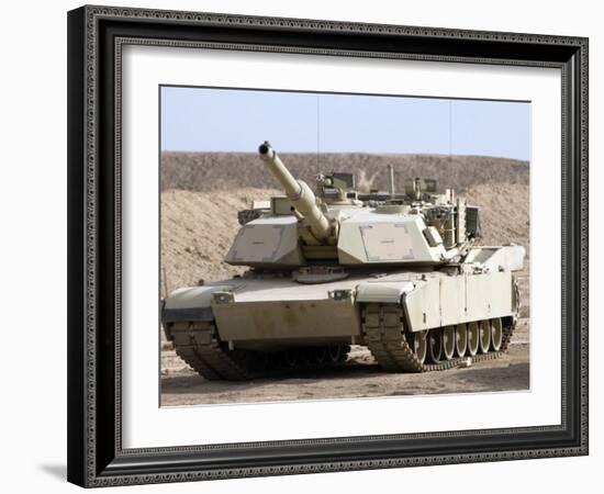 M1 Abrams Tank at Camp Warhorse-Stocktrek Images-Framed Photographic Print