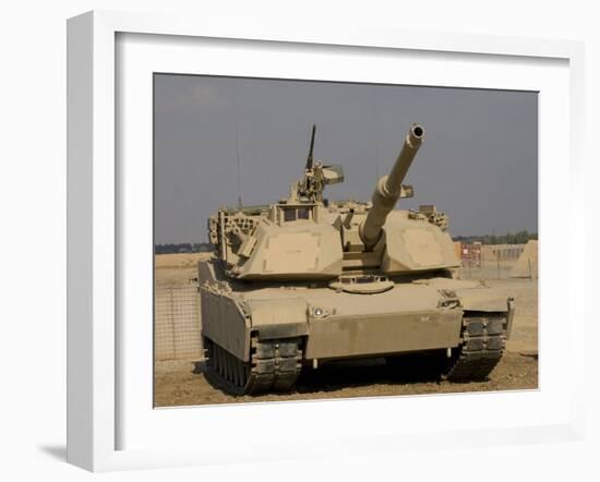 M1 Abrams Tank at Camp Warhorse-Stocktrek Images-Framed Photographic Print