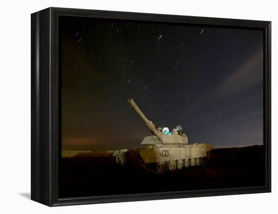 M1 Abrams Tank at Camp Warhorse-Stocktrek Images-Framed Premier Image Canvas