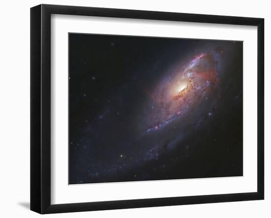 M106, Spiral Galaxy in Canes Venatici-Stocktrek Images-Framed Photographic Print