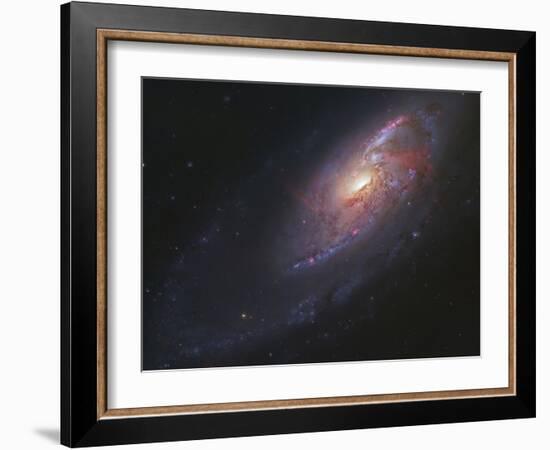 M106, Spiral Galaxy in Canes Venatici-Stocktrek Images-Framed Photographic Print