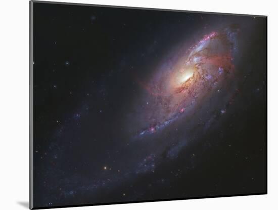 M106, Spiral Galaxy in Canes Venatici-Stocktrek Images-Mounted Photographic Print