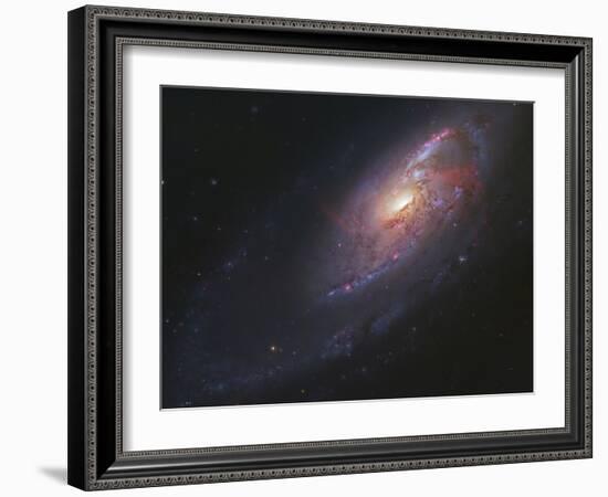 M106, Spiral Galaxy in Canes Venatici-Stocktrek Images-Framed Photographic Print