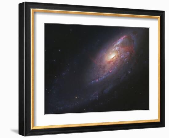 M106, Spiral Galaxy in Canes Venatici-Stocktrek Images-Framed Photographic Print