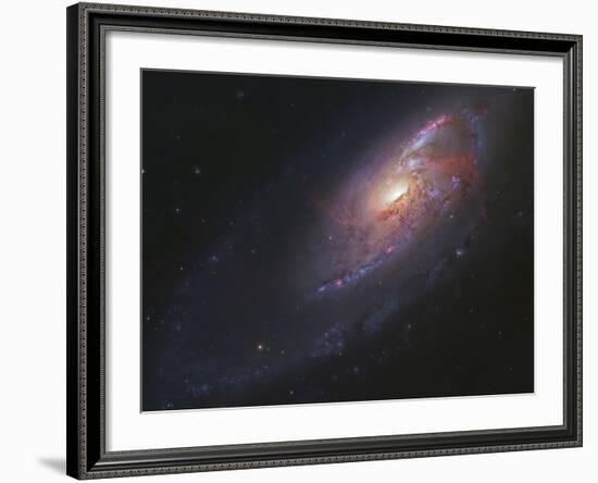 M106, Spiral Galaxy in Canes Venatici-Stocktrek Images-Framed Photographic Print