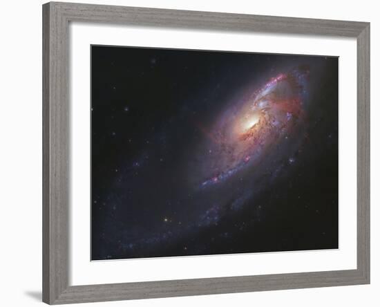 M106, Spiral Galaxy in Canes Venatici-Stocktrek Images-Framed Photographic Print