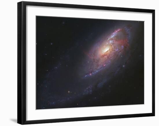 M106, Spiral Galaxy in Canes Venatici-Stocktrek Images-Framed Photographic Print