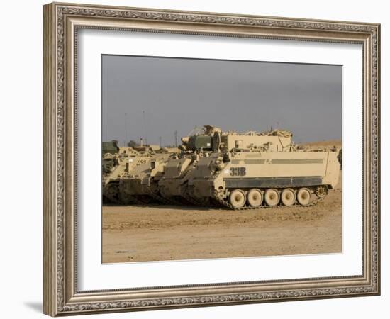 M113 Varient at Camp Warhorse-Stocktrek Images-Framed Photographic Print