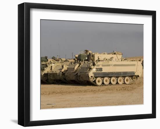 M113 Varient at Camp Warhorse-Stocktrek Images-Framed Photographic Print