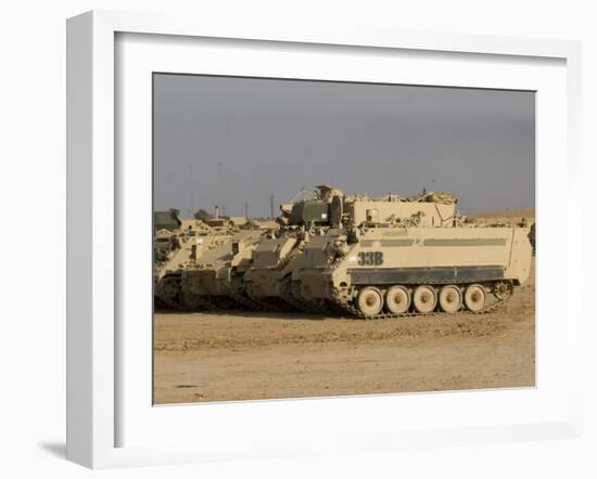 M113 Varient at Camp Warhorse-Stocktrek Images-Framed Photographic Print