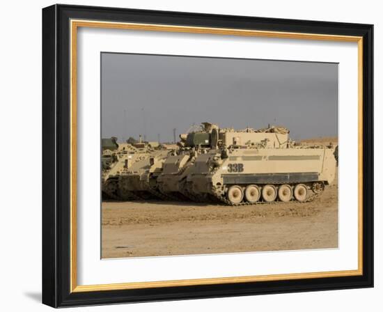 M113 Varient at Camp Warhorse-Stocktrek Images-Framed Photographic Print