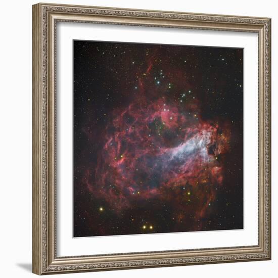 M17, the Omega Nebula in Sagittarius-Stocktrek Images-Framed Photographic Print