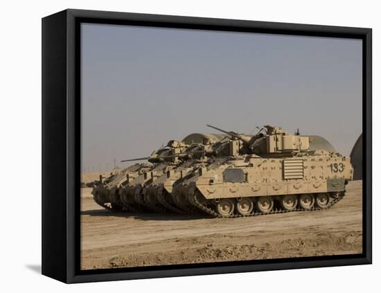 M2/M3 Bradley Fighting Vehicles-Stocktrek Images-Framed Premier Image Canvas