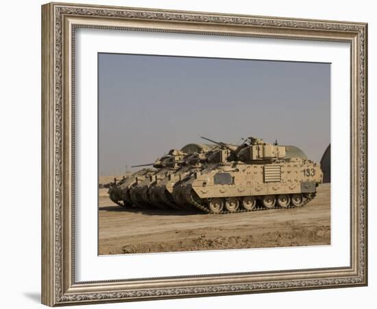 M2/M3 Bradley Fighting Vehicles-Stocktrek Images-Framed Photographic Print