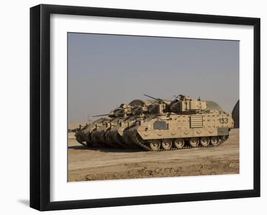M2/M3 Bradley Fighting Vehicles-Stocktrek Images-Framed Photographic Print