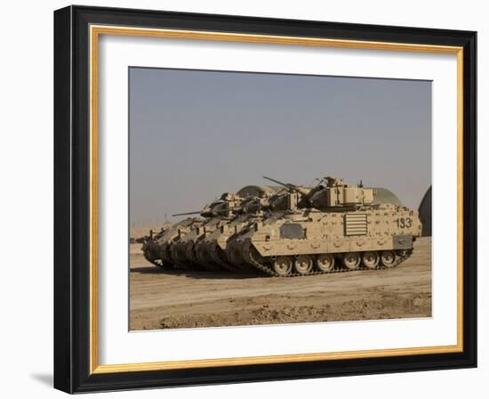 M2/M3 Bradley Fighting Vehicles-Stocktrek Images-Framed Photographic Print