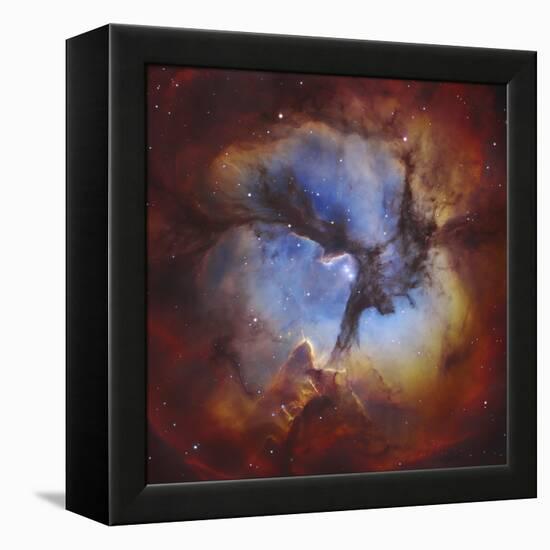 M20, the Trifid Nebula in Sagittarius-Stocktrek Images-Framed Premier Image Canvas