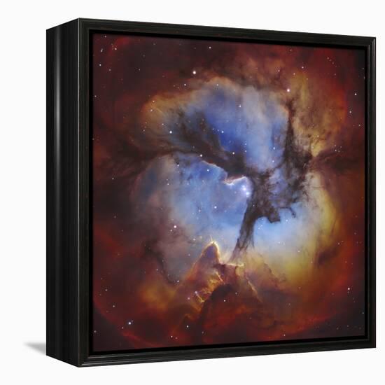 M20, the Trifid Nebula in Sagittarius-Stocktrek Images-Framed Premier Image Canvas