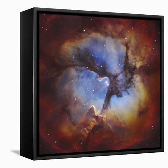 M20, the Trifid Nebula in Sagittarius-Stocktrek Images-Framed Premier Image Canvas