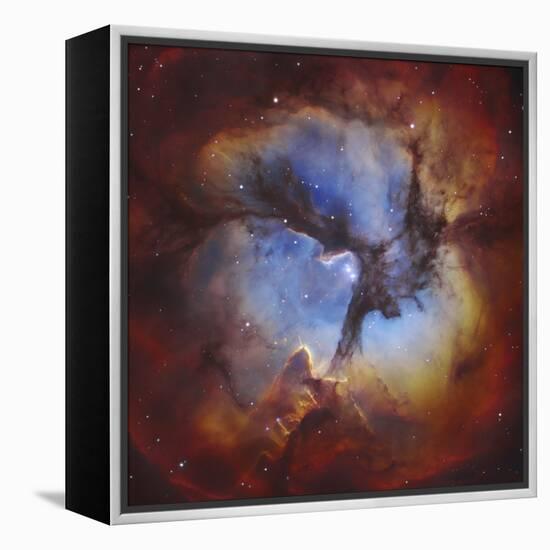 M20, the Trifid Nebula in Sagittarius-Stocktrek Images-Framed Premier Image Canvas
