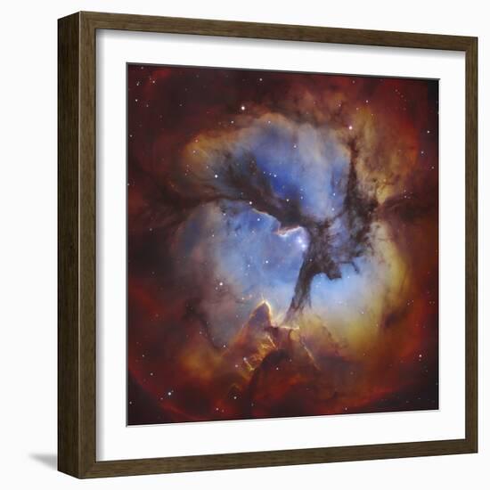 M20, the Trifid Nebula in Sagittarius-Stocktrek Images-Framed Photographic Print