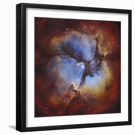 M20, the Trifid Nebula in Sagittarius-Stocktrek Images-Framed Photographic Print