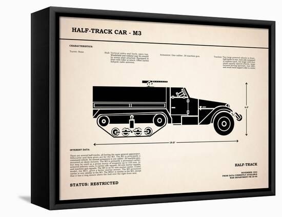 M3 Half Track Car-Mark Rogan-Framed Stretched Canvas