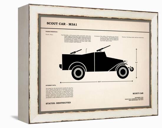 M3A1 ScoutCar-Mark Rogan-Framed Stretched Canvas