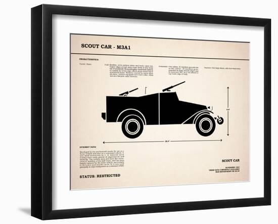 M3A1 ScoutCar-Mark Rogan-Framed Art Print