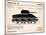 M4 Sherman Tank-Mark Rogan-Mounted Art Print