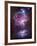 M42, the Orion Nebula (Top), and NGC 1977, a Reflection Nebula (Bottom)-Stocktrek Images-Framed Premium Photographic Print