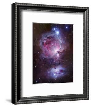 M42, the Orion Nebula (Top), and NGC 1977, a Reflection Nebula (Bottom)-Stocktrek Images-Framed Photographic Print
