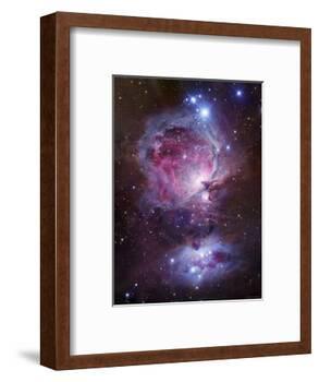 M42, the Orion Nebula (Top), and NGC 1977, a Reflection Nebula (Bottom)-Stocktrek Images-Framed Photographic Print