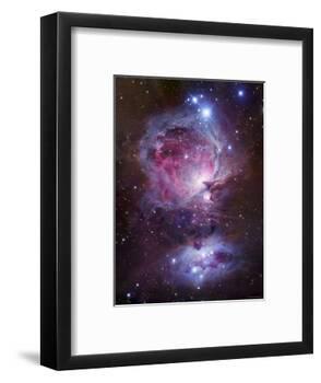 M42, the Orion Nebula (Top), and NGC 1977, a Reflection Nebula (Bottom)-Stocktrek Images-Framed Photographic Print